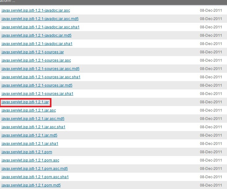 javax.servlet.jsp.jstl-1.2.1.jar을 다운받는다.