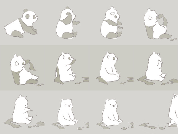 팬더와 백곰의 차이는 메이크업 한장 차이 | 인스티즈